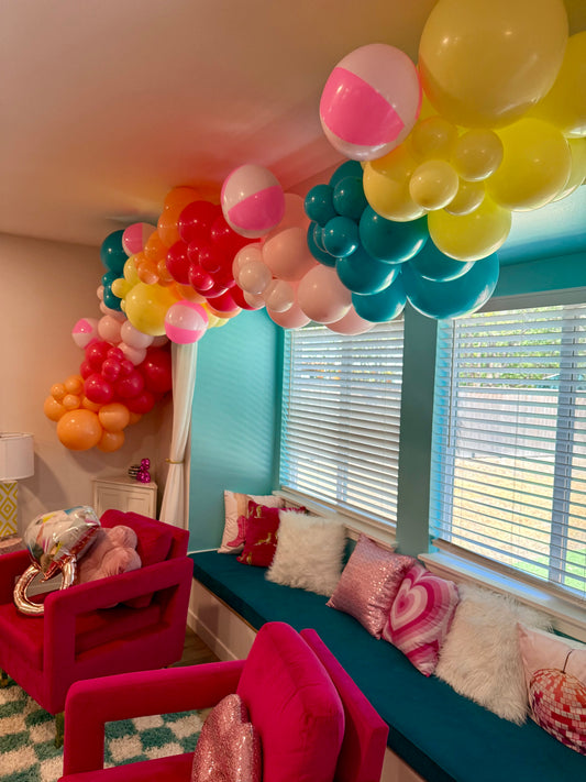 Balloon and Champagne Arch Decorations